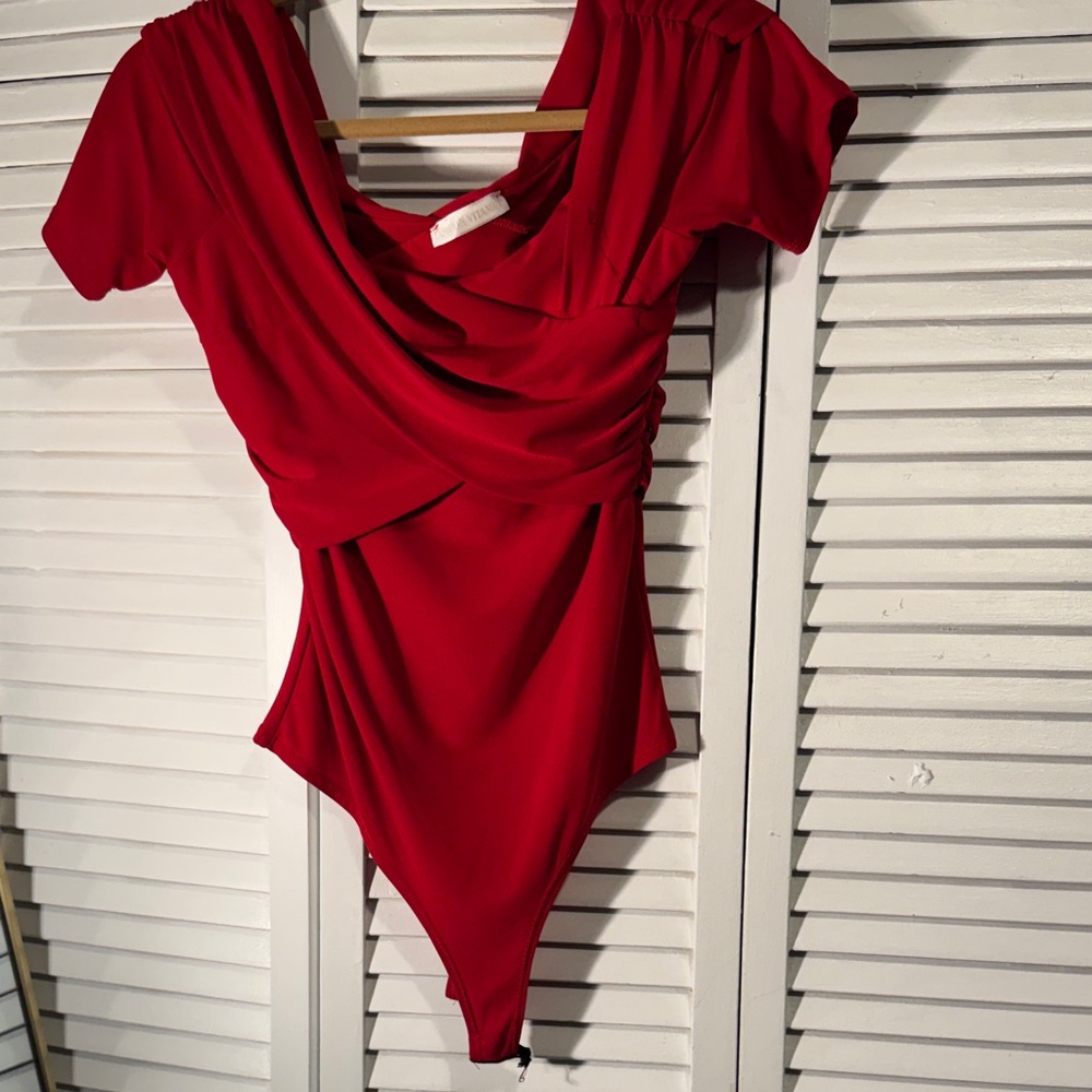 Fashion Nova Vibrant Red Kids Bodysuit